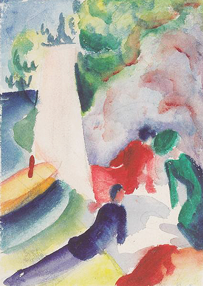 Picnic on the Beach August Macke